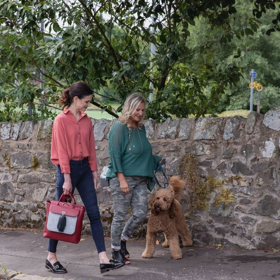 The SHcoop-The Perfect Dog Walking Bag-Sarah Haran Luxury Italian Leather Handbags