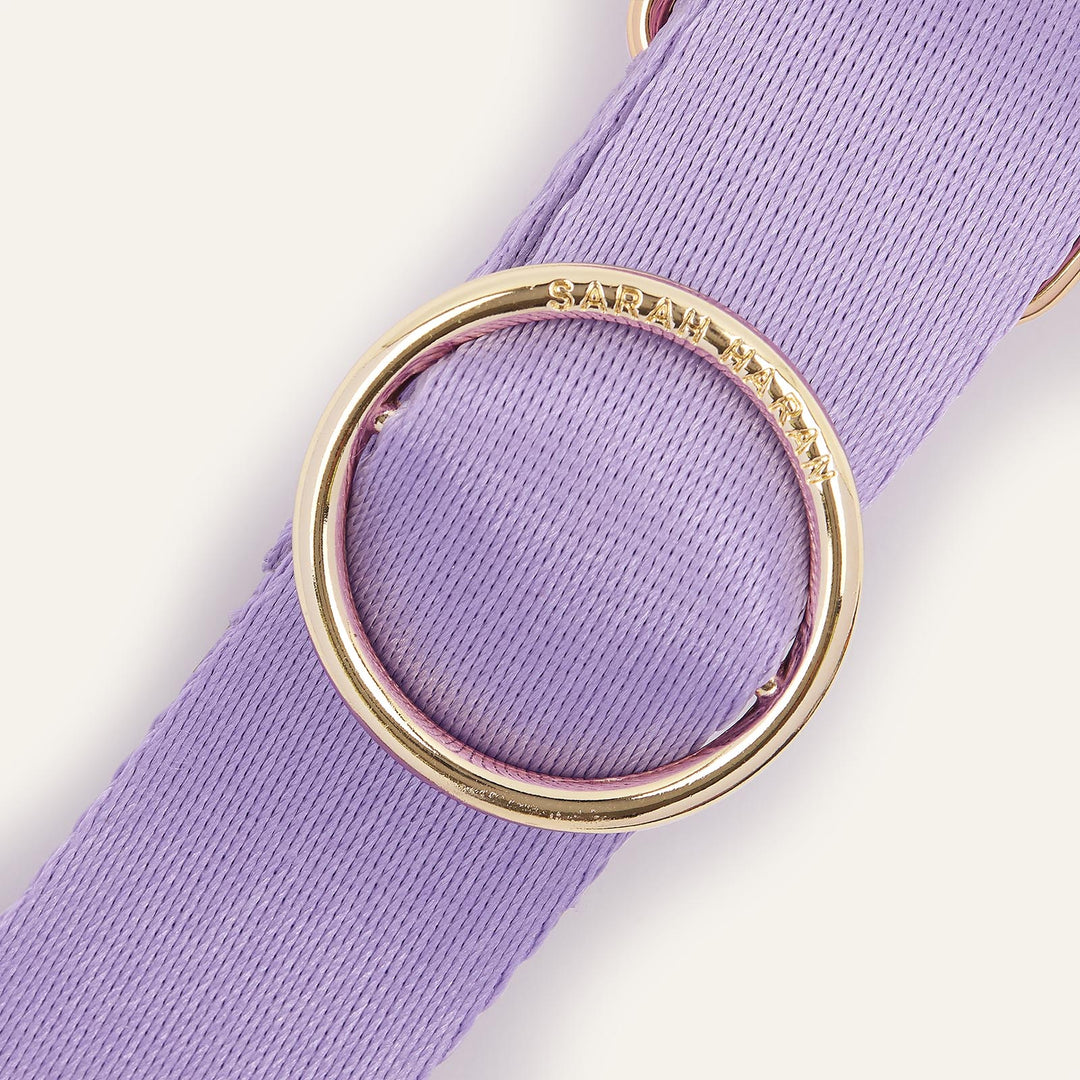 Lilac River Strap with Gold hardware detail| P09-G