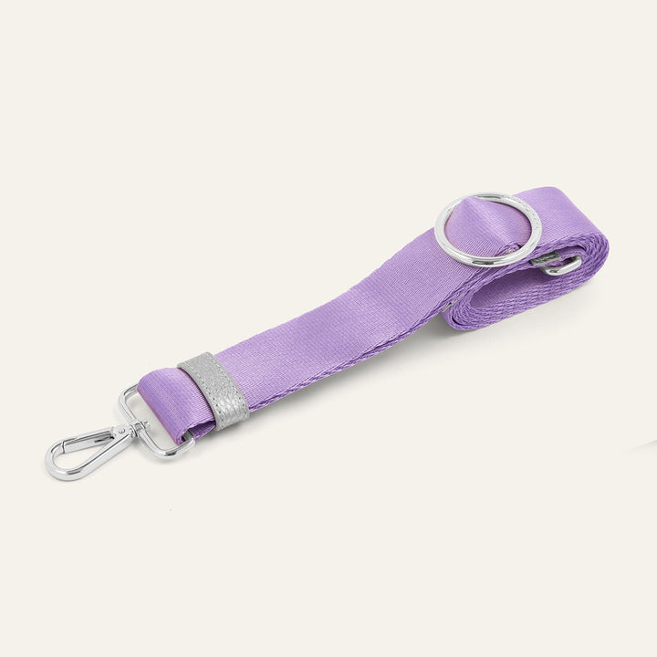 Lilac River Strap with Silver hardware front 1 | P09-S