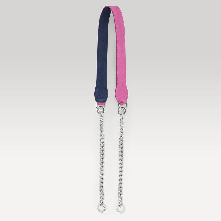 Gemini Strap - Suede-Accessory-Sarah Haran Accessories-Silver-Winter Pink Navy-Sarah Haran Accessories