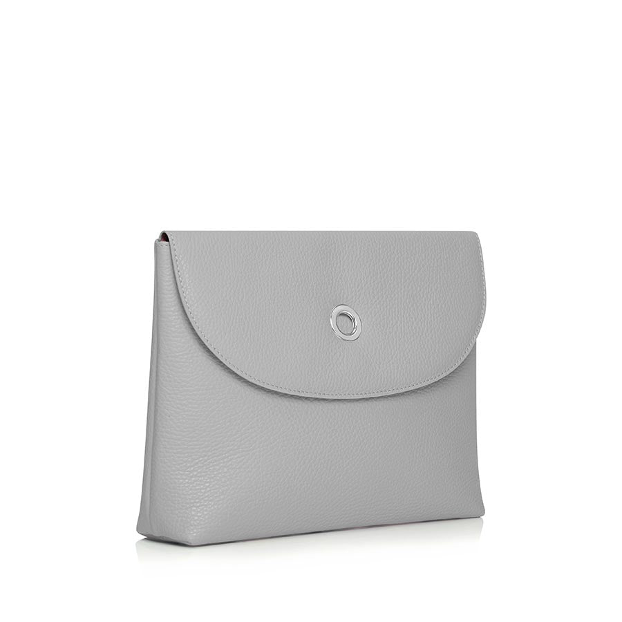 Jasmine Crossbody-Handbag-Silver-Aluminium-Sarah Haran Accessories
