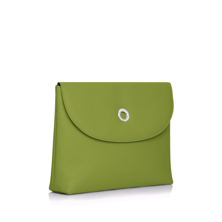 Jasmine Crossbody-Handbag-Silver-Chartreuse-Sarah Haran Accessories