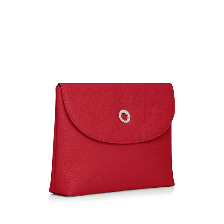 Jasmine Crossbody-Handbag-Silver-Pillarbox Red-Sarah Haran Accessories