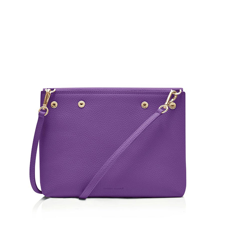 Jasmine Purple Sarah Haran Jasmine Crossbody with Gold hardware back 1 | RO6-G