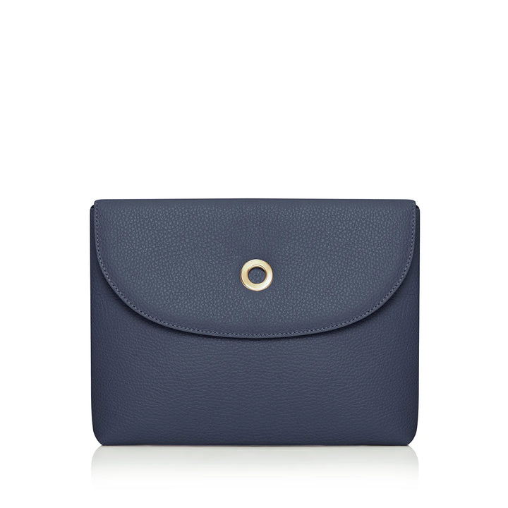 Navy Sarah Haran Jasmine Crossbody Sale with Gold hardware front | U01-G