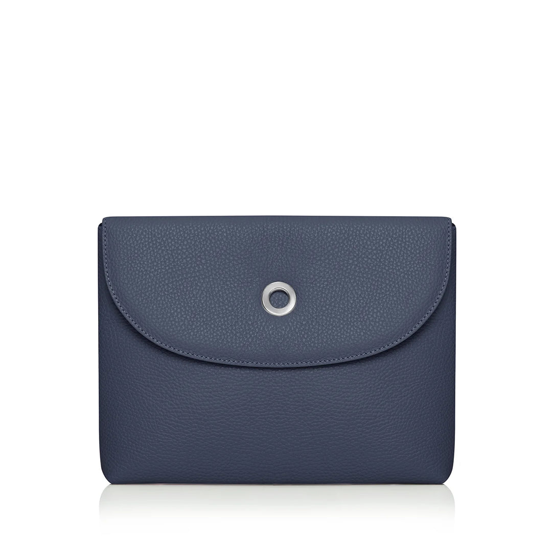 Navy Sarah Haran Jasmine Crossbody Sale with Silver hardware front | U01-S