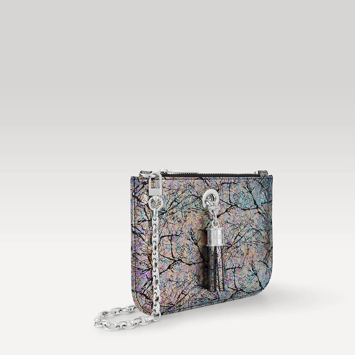 Lily Mini Bag - Textured-Handbag-Sarah Haran Accessories-Silver-Black Cosmic-Sarah Haran Accessories