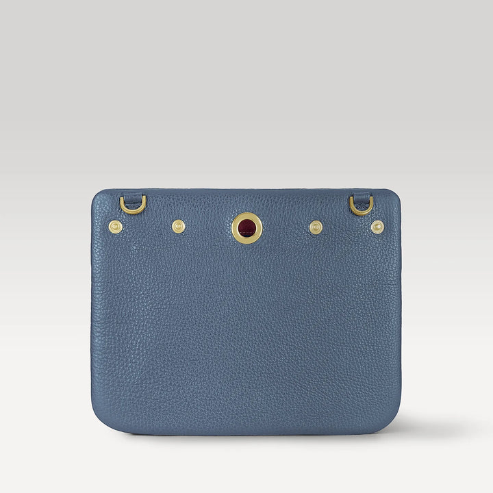 Mia Pouch-Handbag-Sarah Haran Accessories-Gold-Storm Grey-Sarah Haran Accessories