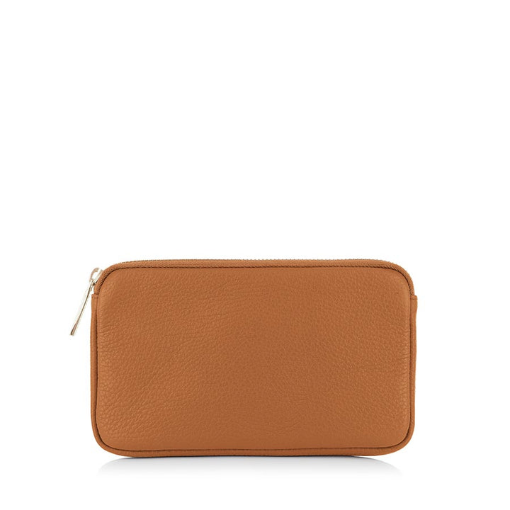 Millie Pouch-Handbag-Sarah Haran Accessories-Gold-Tan-Sarah Haran Accessories