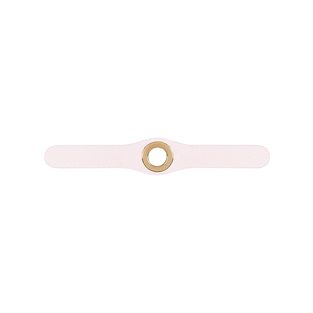 Cream Sarah Haran Deco Strip Mini Pop of Colour Stud Sale with Gold hardware front 1 | C01-G