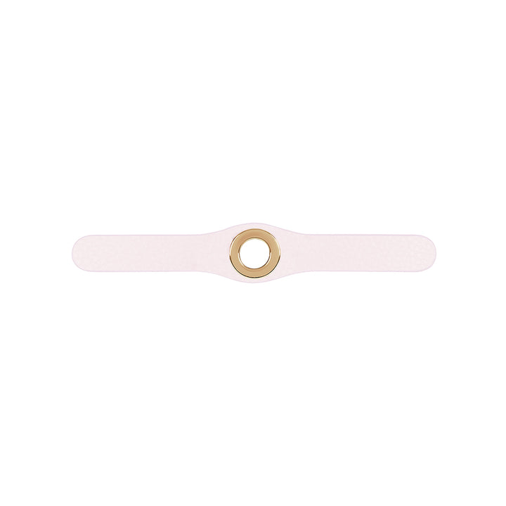 Cream Sarah Haran Deco Strip Mini Pop of Colour Stud Sale with Gold hardware front 1 | C01-G