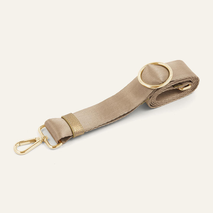 Titanium River Strap with Gold hardware front 1 | N40-G