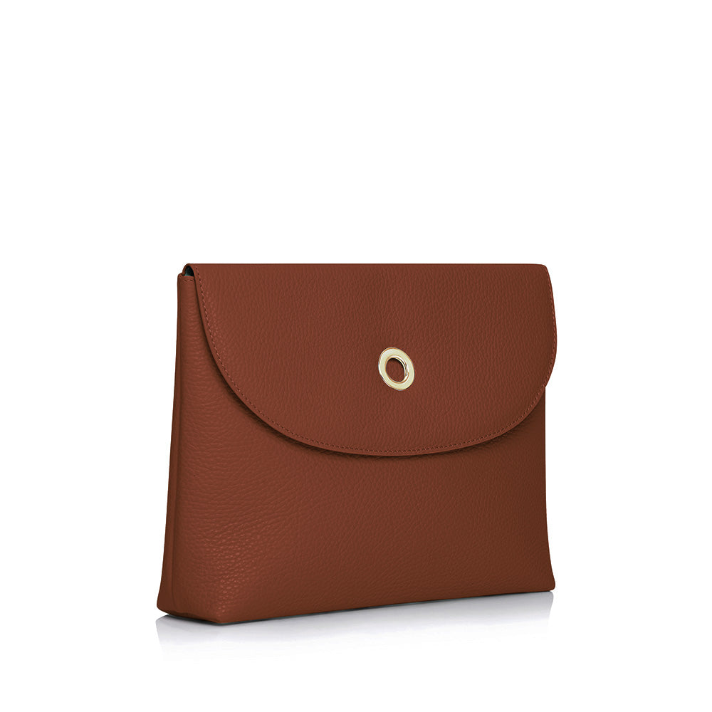 Jasmine Crossbody-Handbag-Gold-Nutshell-Sarah Haran Accessories